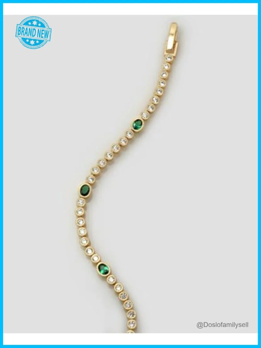 3mm Cubic Zirconia Tennis Bracelet 7 Inch Gold Jewelry for Women